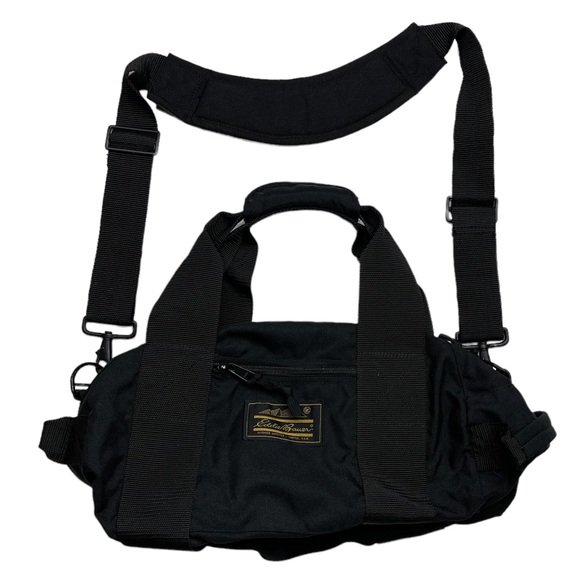 Eddie Bauer Bags Vintage Eddie Bauer Duffel Bag Black Made In Usa